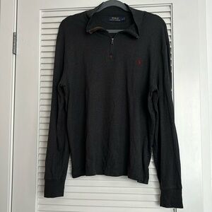Polo Ralph Lauren quarter zip men’s gray sweatshirt Sz L